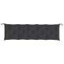 Cojines de banco de jardín 2 uds tela Oxford negro 180x50x7 cm en Decoración | Comprar online en Foru.es