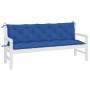 Cojines de banco de jardín 2 uds tela Oxford azul 180x50x7 cm en Decoración | Comprar online en Foru.es