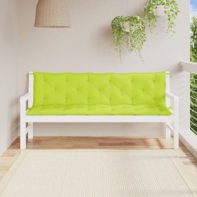 Cojines de banco de jardín 2 uds verde brillante 180x50x7 cm en Decoración | Comprar online en Foru.es