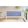 Cojines banco de jardín 2 uds tela Oxford azul y blanco a rayas en Decoración | Comprar online en Foru.es