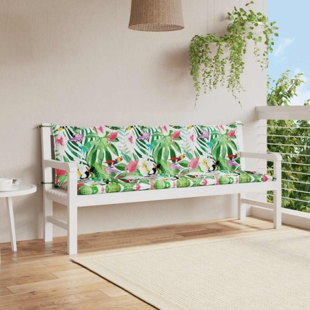 Cojines banco de jardín 2 uds tela Oxford multicolor en Decoración | Comprar online en Foru.es
