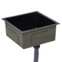 Fregadero de cocina hecho a mano acero inoxidable negro de vidaXL, Fregaderos - Ref: Foro24-145083, Precio: 117,20 €, Descuen...