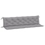 Cojines de banco de jardín 2 uds tela Oxford gris 200x50x7 cm en Decoración | Comprar online en Foru.es