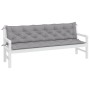 Cojines de banco de jardín 2 uds tela Oxford gris 200x50x7 cm en Decoración | Comprar online en Foru.es