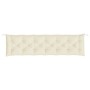 Cojines de banco de jardín 2 uds blanco crema 200x50x7 cm en Decoración | Comprar online en Foru.es