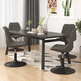 Sillas de comedor giratorias 4 unidades terciopelo gris oscuro de vidaXL, Sillas de comedor - Ref: Foro24-338373, Precio: 298...