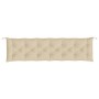 Cojines de banco de jardín 2 uds tela Oxford beige 200x50x7 cm en Decoración | Comprar online en Foru.es