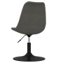 Sillas de comedor giratorias 4 unidades terciopelo gris oscuro de vidaXL, Sillas de comedor - Ref: Foro24-338373, Precio: 302...
