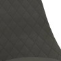 Sillas de comedor giratorias 4 unidades terciopelo gris oscuro de vidaXL, Sillas de comedor - Ref: Foro24-338373, Precio: 302...