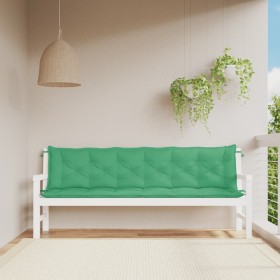 Cojines de banco de jardín 2 uds tela Oxford verde 200x50x7 cm en Decoración | Comprar online en Foru.es