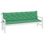 Cojines de banco de jardín 2 uds tela Oxford verde 200x50x7 cm en Decoración | Comprar online en Foru.es
