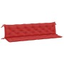 Cojines de banco de jardín 2 uds tela Oxford rojo 200x50x7 cm en Decoración | Comprar online en Foru.es