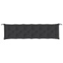 Cojines de banco de jardín 2 uds tela Oxford negro 200x50x7 cm en Decoración | Comprar online en Foru.es