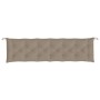 Cojines de banco de jardín 2 uds tela Oxford taupé 200x50x7 cm en Decoración | Comprar online en Foru.es