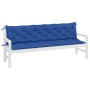Cojines de banco de jardín 2 uds tela Oxford azul 200x50x7 cm en Decoración | Comprar online en Foru.es