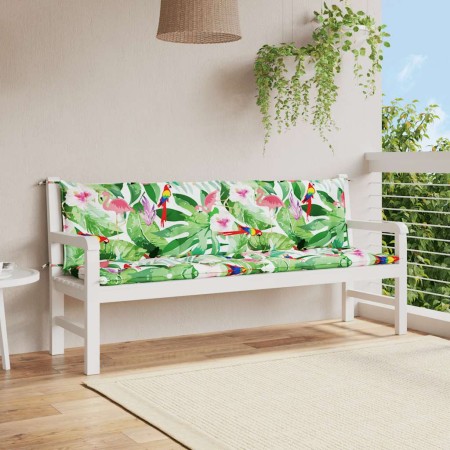 Cojines para banco de jardín 2 uds tela multicolor 200x50x7 cm en Decoración | Comprar online en Foru.es