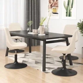 Drehbare Esszimmerstühle, 4 Einheiten, cremefarbener Samt von vidaXL, Essstühle - Ref: Foro24-338389, Preis: 288,36 €, Rabatt: %
