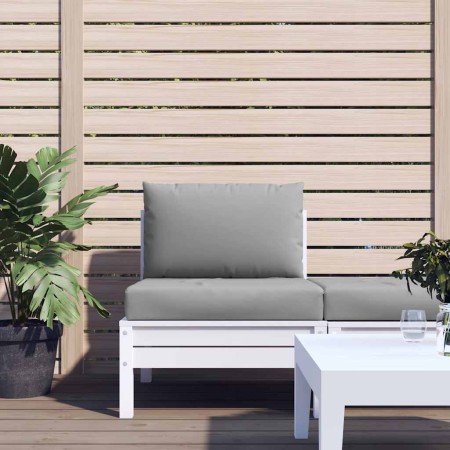 Cojines para palés 2 unidades tela Oxford gris en Decoración | Comprar online en Foru.es