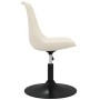 Sillas de comedor giratorias 4 unidades terciopelo color crema de vidaXL, Sillas de comedor - Ref: Foro24-338389, Precio: 292...
