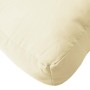 Cojines para palés 2 unidades tela Oxford blanco crema en Decoración | Comprar online en Foru.es