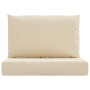 Cojines para palets 2 unidades tela Oxford beige en Decoración | Comprar online en Foru.es