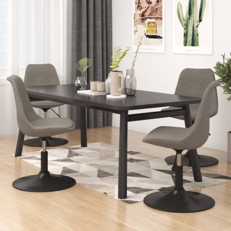 Sillas de comedor giratorias 4 unidades terciopelo gris claro de vidaXL, Sillas de comedor - Ref: Foro24-338391, Precio: 231,...