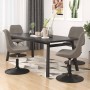 Sillas de comedor giratorias 4 unidades terciopelo gris claro de vidaXL, Sillas de comedor - Ref: Foro24-338391, Precio: 231,...