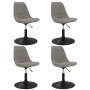 Sillas de comedor giratorias 4 unidades terciopelo gris claro de vidaXL, Sillas de comedor - Ref: Foro24-338391, Precio: 231,...