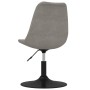 Sillas de comedor giratorias 4 unidades terciopelo gris claro de vidaXL, Sillas de comedor - Ref: Foro24-338391, Precio: 231,...