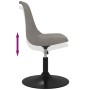 Sillas de comedor giratorias 4 unidades terciopelo gris claro de vidaXL, Sillas de comedor - Ref: Foro24-338391, Precio: 231,...