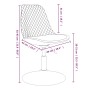 Sillas de comedor giratorias 4 unidades terciopelo gris claro de vidaXL, Sillas de comedor - Ref: Foro24-338391, Precio: 231,...