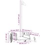 Remolque de carga para bicicleta hierro y tela Oxford negro de vidaXL, Remolques para bicicletas - Ref: Foro24-94164, Precio:...