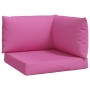 Cojines para palés 3 piezas tela Oxford rosa en Decoración | Comprar online en Foru.es