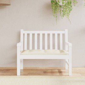 Cojín de banco de jardín tela Oxford blanco crema 110x50x7 cm en Decoración | Comprar online en Foru.es