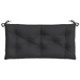 Cojín de banco de jardín tela Oxford negro 110x50x7 cm en Decoración | Comprar online en Foru.es