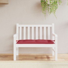 Cojín de banco de jardín tela Oxford rojo tinto 110x50x7 cm en Decoración | Comprar online en Foru.es