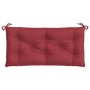 Cojín de banco de jardín tela Oxford rojo tinto 110x50x7 cm en Decoración | Comprar online en Foru.es
