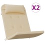 Cojines para silla Adirondack 2 uds tela Oxford beige en Decoración | Comprar online en Foru.es