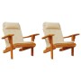 Cojines para silla Adirondack 2 uds tela Oxford beige en Decoración | Comprar online en Foru.es