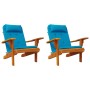 Cojines para silla Adirondack 2 uds tela Oxford azul claro en Decoración | Comprar online en Foru.es
