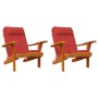 Cojines para silla Adirondack 2 uds tela Oxford rojo en Decoración | Comprar online en Foru.es