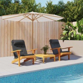 Cojines para silla Adirondack 2 uds tela Oxford negro en Decoración | Comprar online en Foru.es