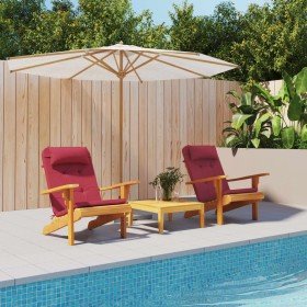 Cojines para silla Adirondack 2 uds tela Oxford rojo tinto en Decoración | Comprar online en Foru.es
