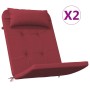 Cojines para silla Adirondack 2 uds tela Oxford rojo tinto en Decoración | Comprar online en Foru.es