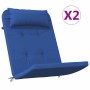 Cojines de sillas Liso 2 pcs Azul 58 x 77 x 4,5 cm Tela Oxford en Decoración | Comprar online en Foru.es