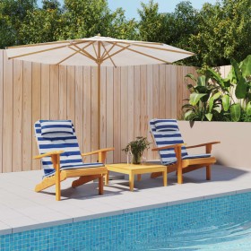 Cojines silla Adirondack 2 uds tela Oxford a rayas azul blanco en Decoración | Comprar online en Foru.es