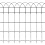 Cerca para césped de hierro recubierto en polvo 25x0,65 m de vidaXL, Ribetes y bordes para jardín - Ref: Foro24-141074, Preci...