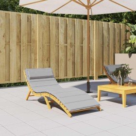 Cojín de tumbona de tela Oxford gris 180x60x4 cm en Decoración | Comprar online en Foru.es