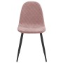 Sillas de comedor 6 unidades terciopelo rosa de vidaXL, Sillas de comedor - Ref: Foro24-3082885, Precio: 332,75 €, Descuento: %
