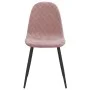 Sillas de comedor 6 unidades terciopelo rosa de vidaXL, Sillas de comedor - Ref: Foro24-3082885, Precio: 326,88 €, Descuento: %